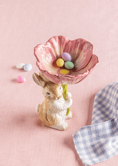 Bunny Flower Candy Pedestal