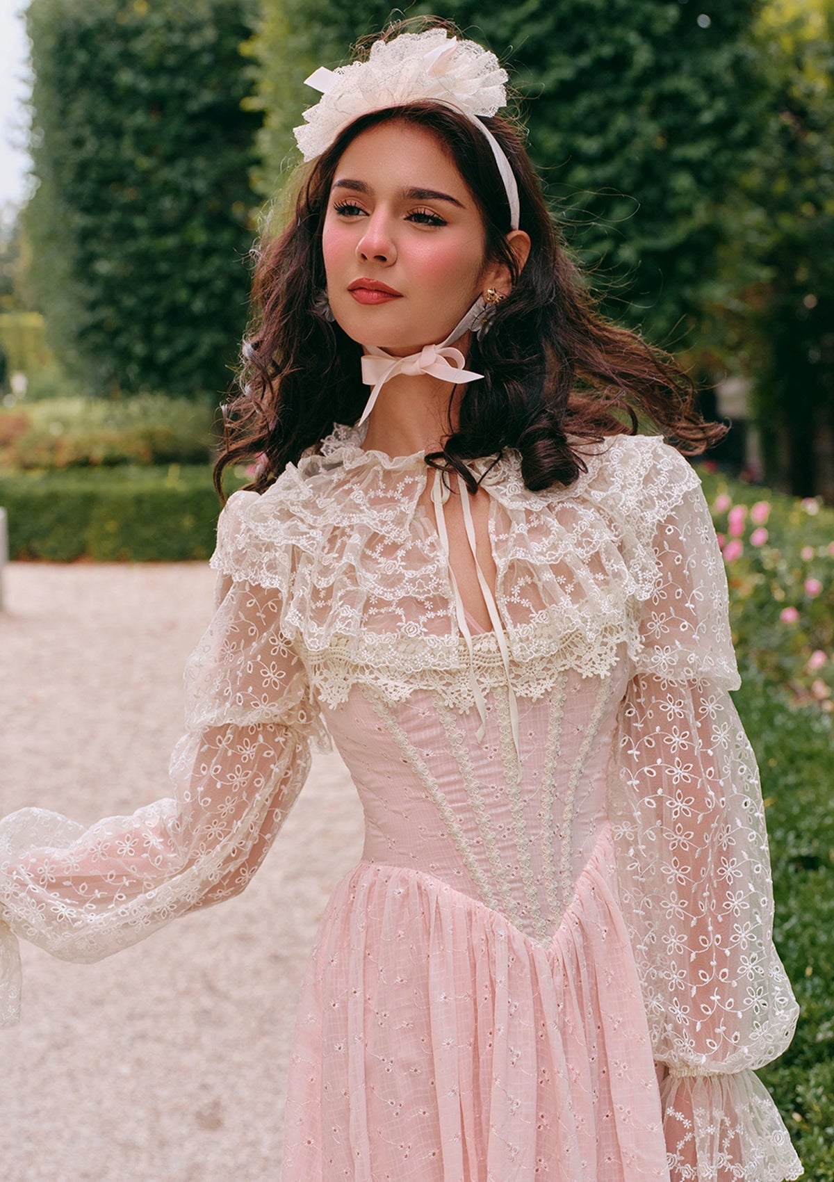 (US Exclusive)Pink Knight Corset Dress