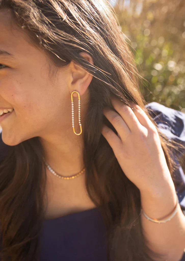 Addasa Link Drop Earrings