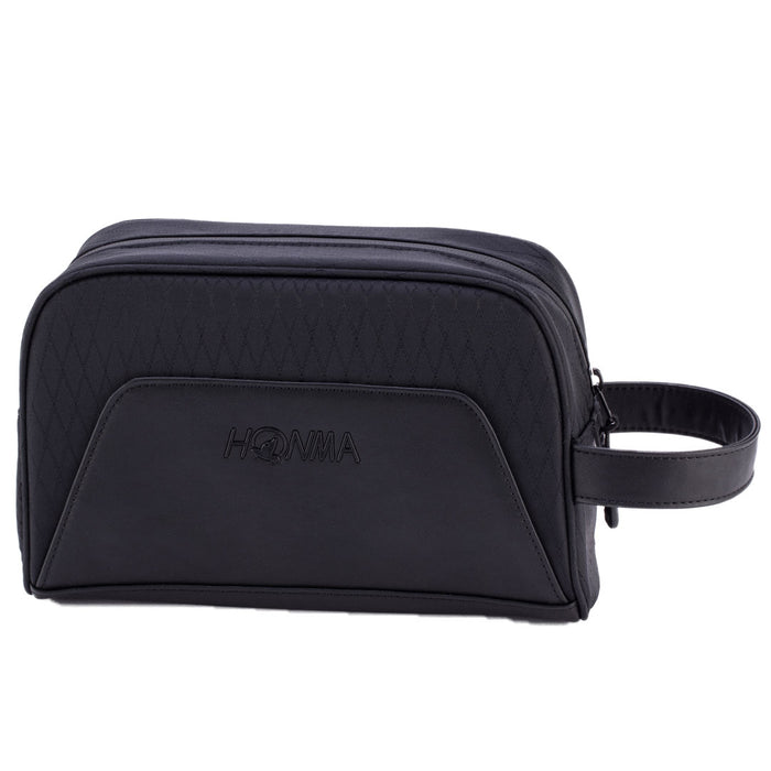 Honma Mixed Material Pouch - Black