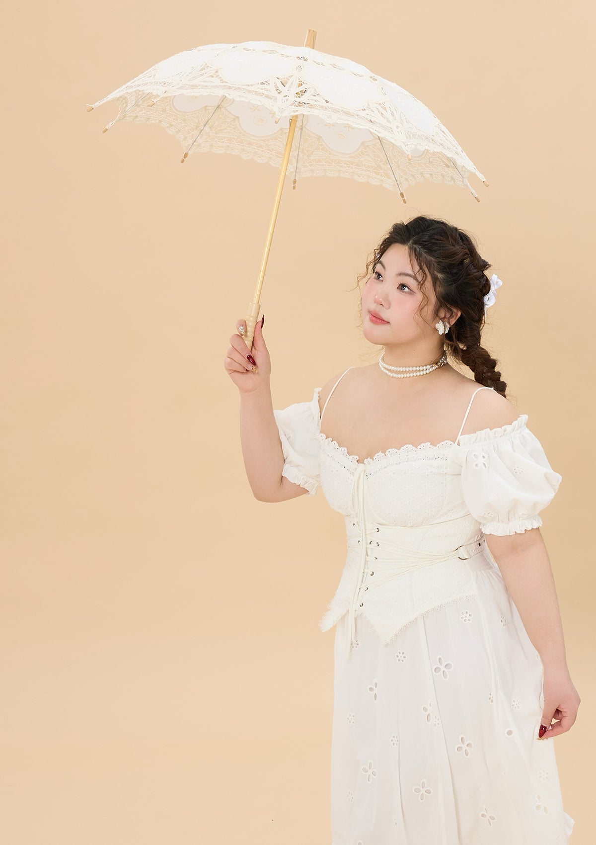 （US Exclusive）Curve & Plus "I Flipped" Corset Dress