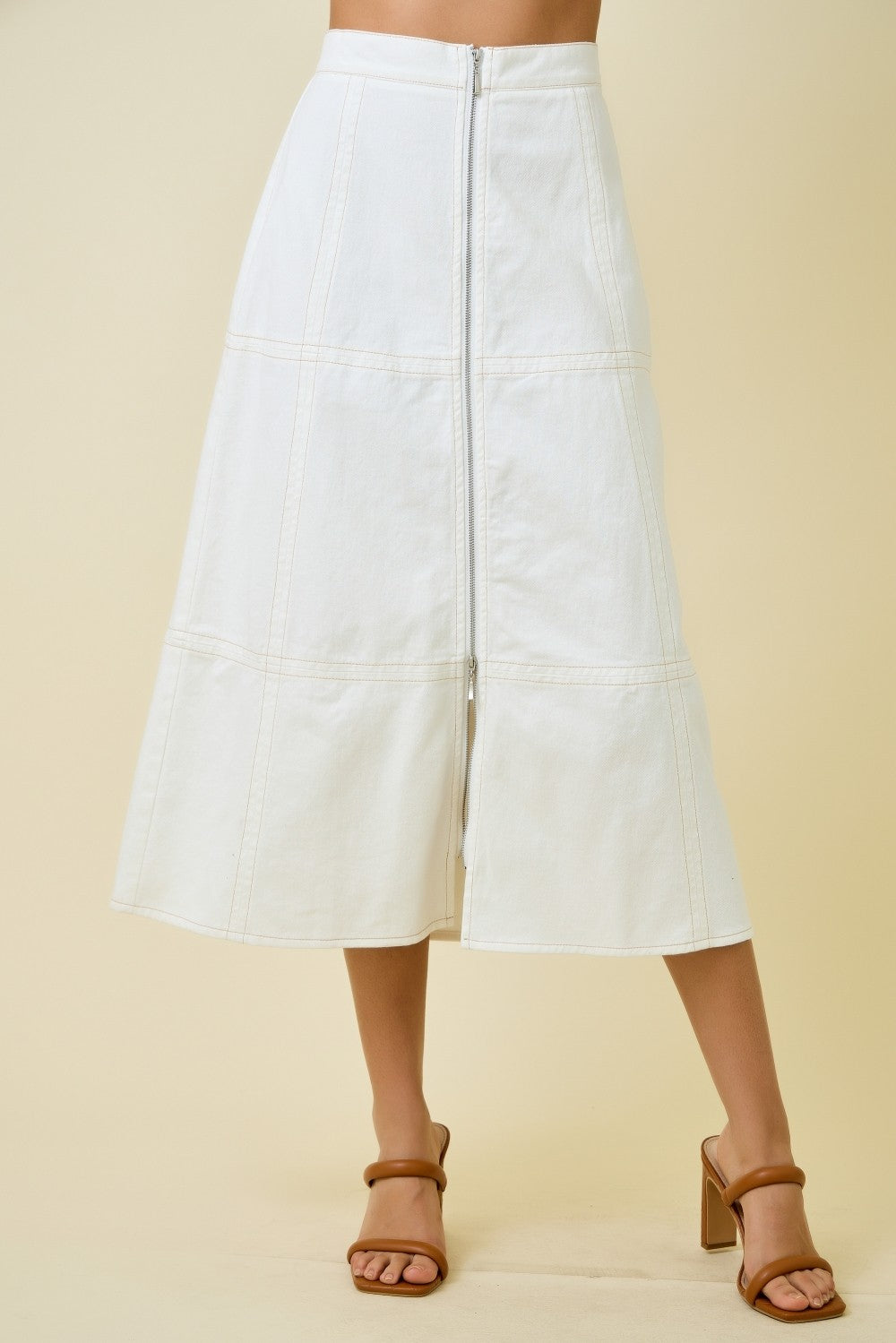 Fae Midi Denim Skirt