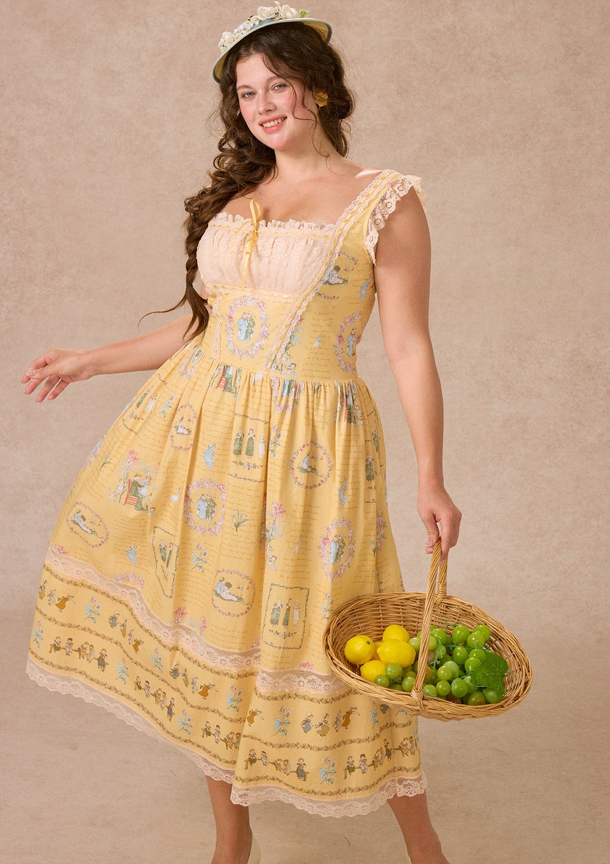 Curve&Plus Honey-Gathering Girl Dress