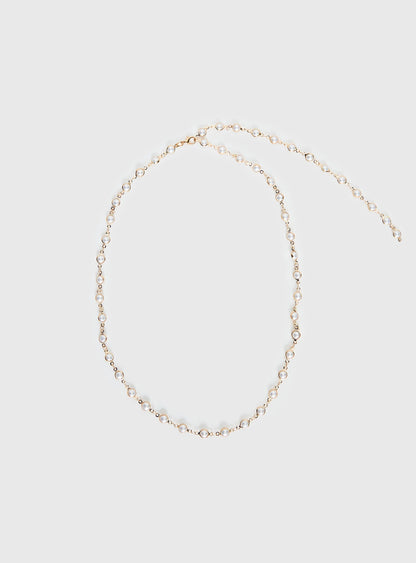 Elenita Long Necklace Gold