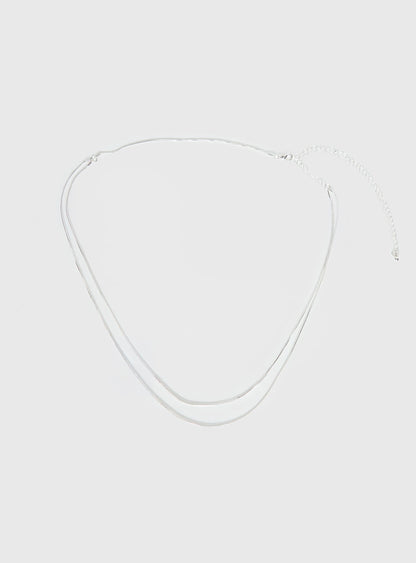 Dressed Up Dainty Chain Belt Silver