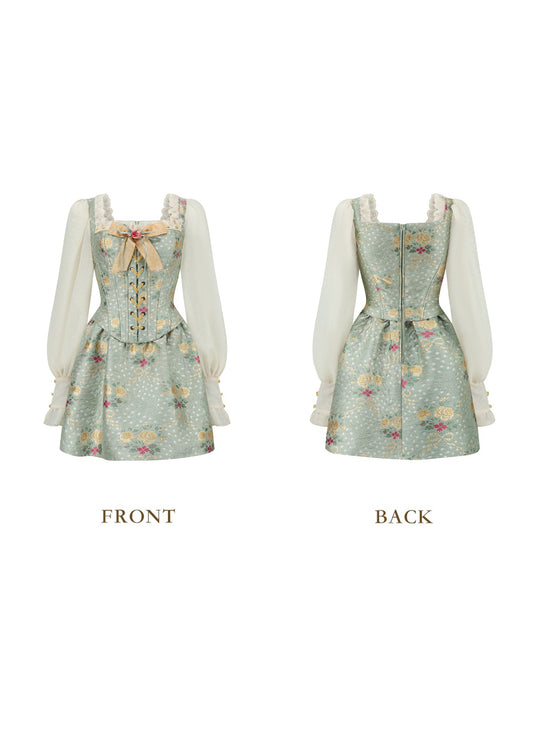（US Exclusive）Mary's Garden Poem Corset Dress