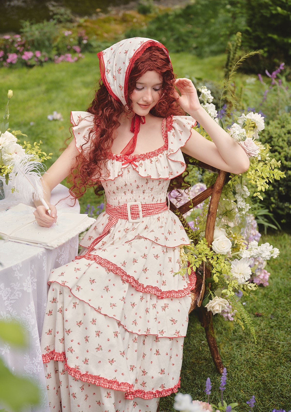 Red Hood Maiden Dress