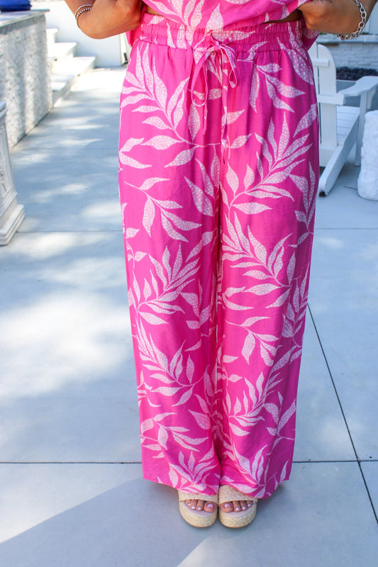 Jane Tropical Breeze Wide Leg Pants