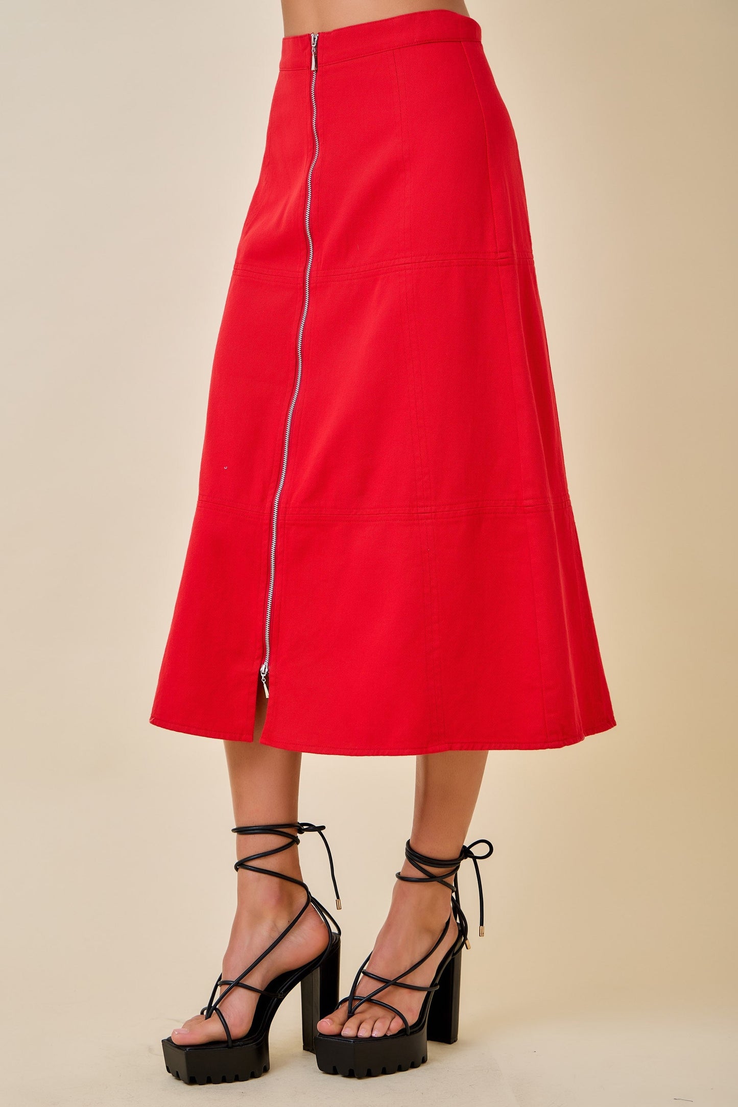 Fae Midi Denim Skirt