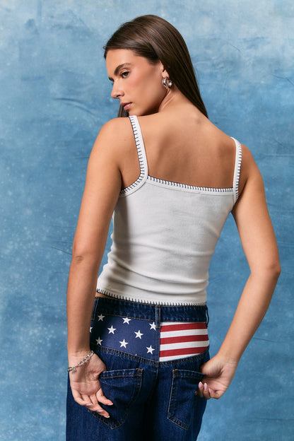 Flag Patch Tank Top
