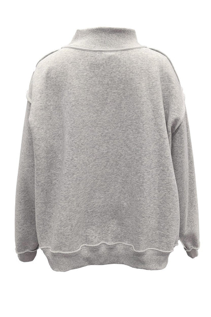 GA Embroidered Mockneck Sweatshirt