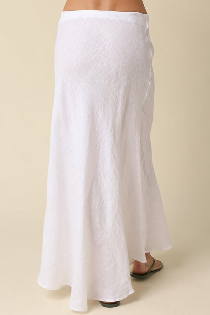 Camryn Coastal Linen Skirt