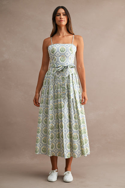 Anabel Spaghetti Strap Midi Dress