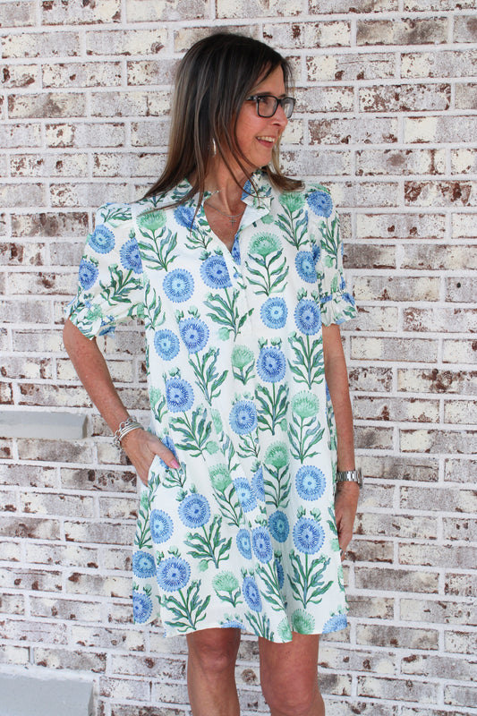 Celeste Floral Puff Sleeve Dress