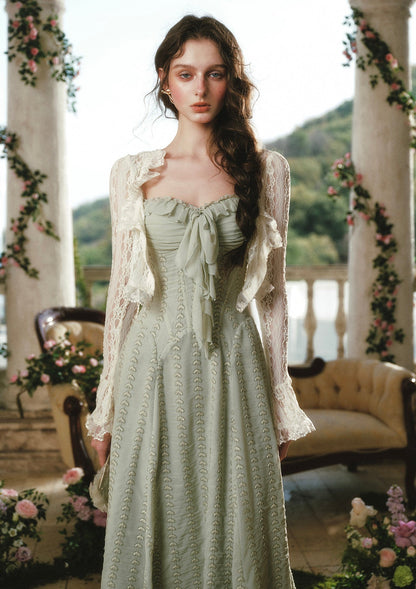 Green Bud Fairy Corset Dress