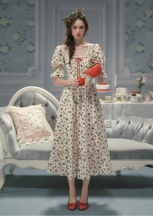 Wild Strawberry Paradise  Dress