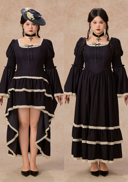 （US Exclusive）Curve&Plus Sapphire Blue Waltz Corset Dress