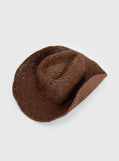 Anistyn Woven Cowboy Hat Tan