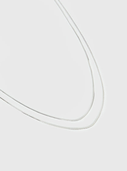 Dressed Up Dainty Chain Belt Silver