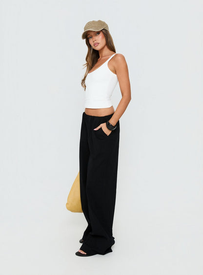 Lunea Concealed Waistband Pants Black