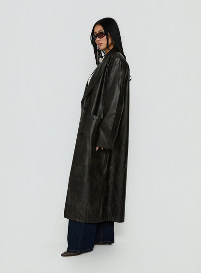 Olsen Coat Washed Onyx