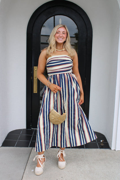 Channing Striped Maxi Dress