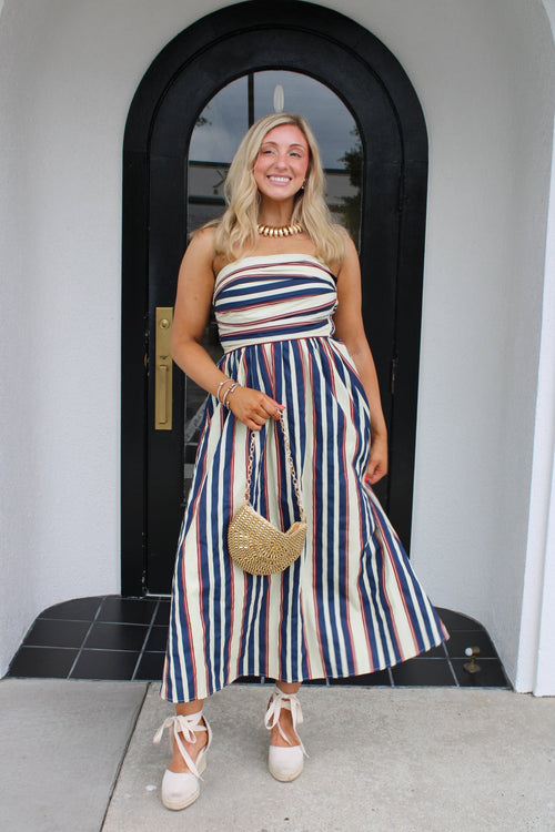 Channing Striped Maxi Dress