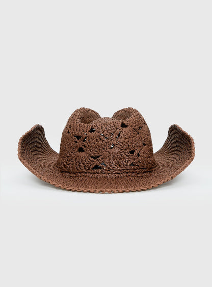 Anistyn Woven Cowboy Hat Tan