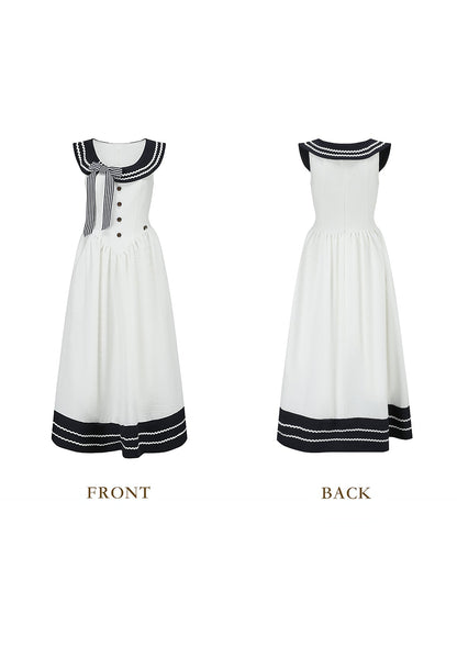 Sailor Love Letter Dress (Navy)