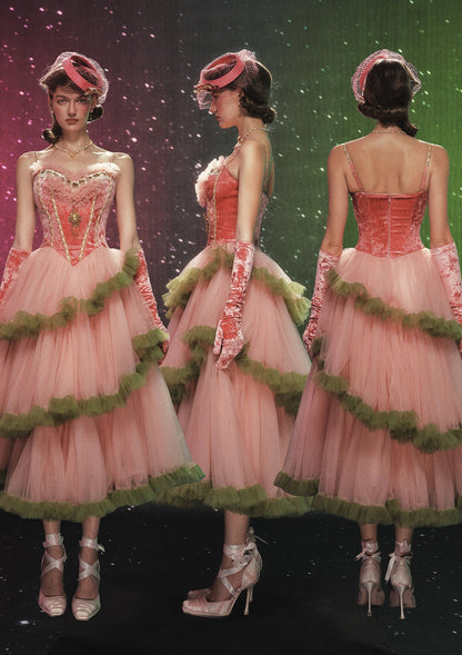（US Exclusive）Grape Grinda Corset Dress (Long)