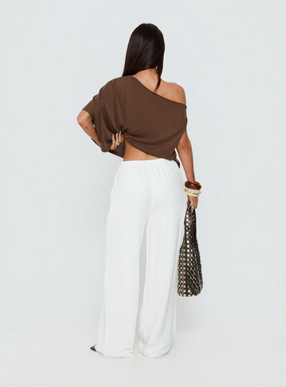 Parklea Linen Blend Pants White