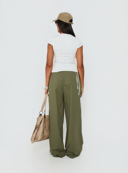 Lunea Concealed Waistband Pants Khaki