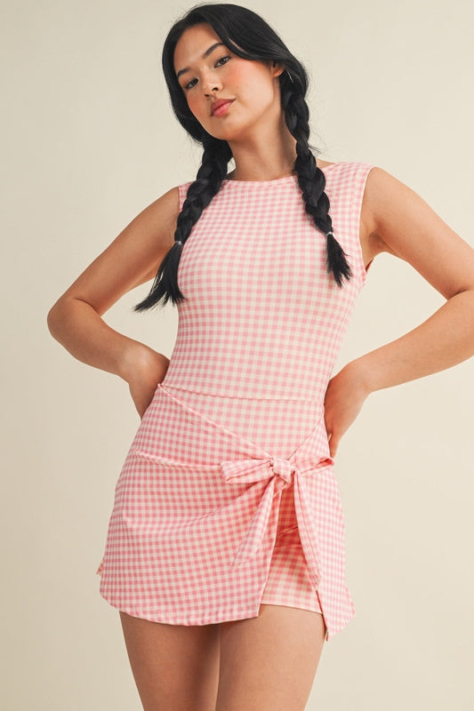 Magnolia Gingham Wrap Dress