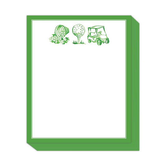 Green Golf Toile Stack Pad
