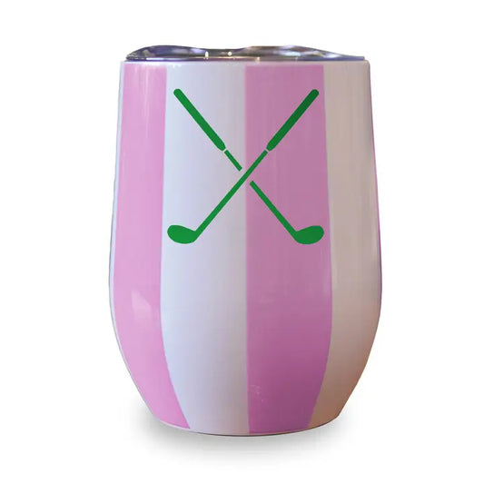 Insulated Wine Tumbler - Cabana Striped Golf