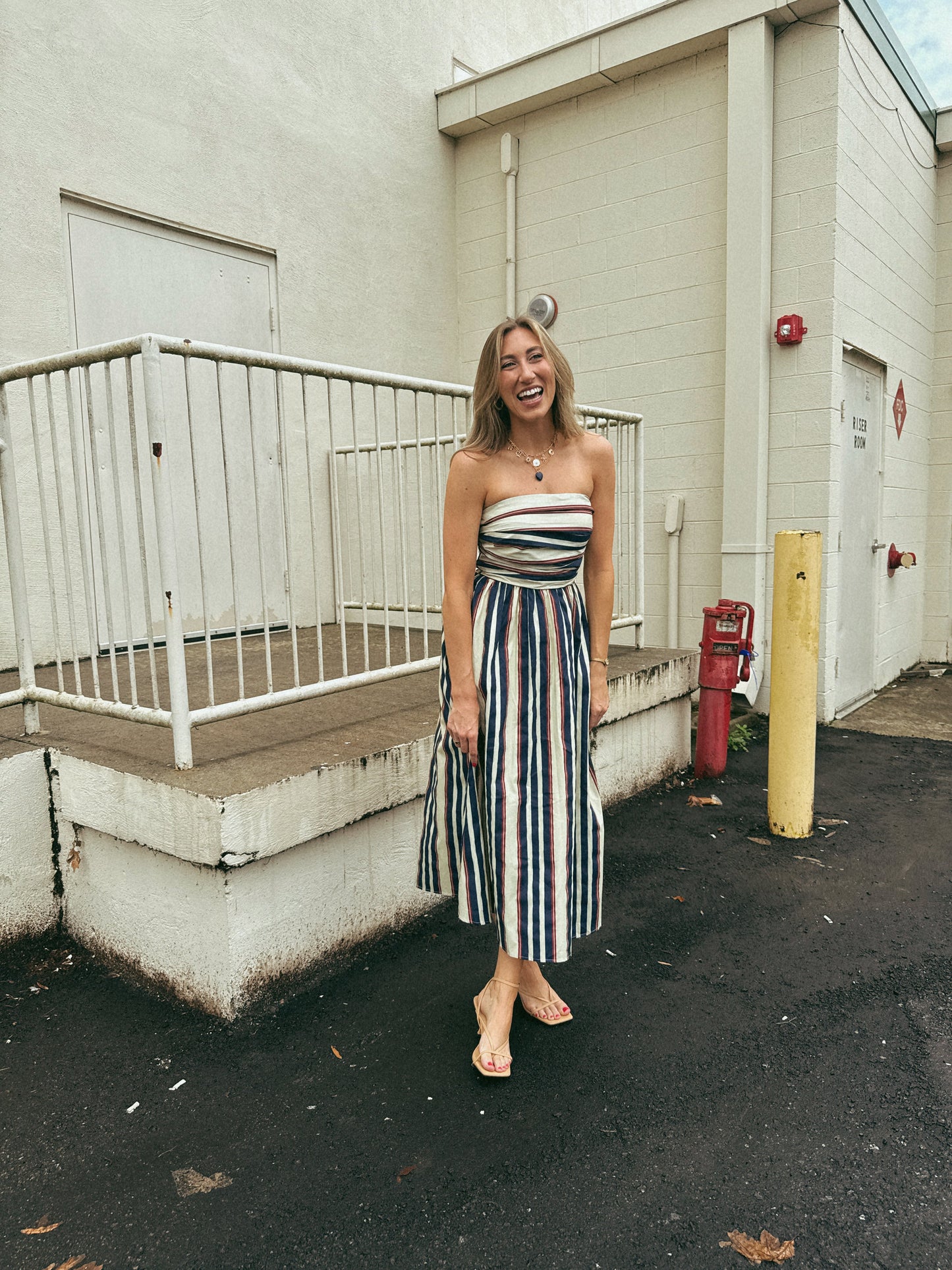 Channing Striped Maxi Dress