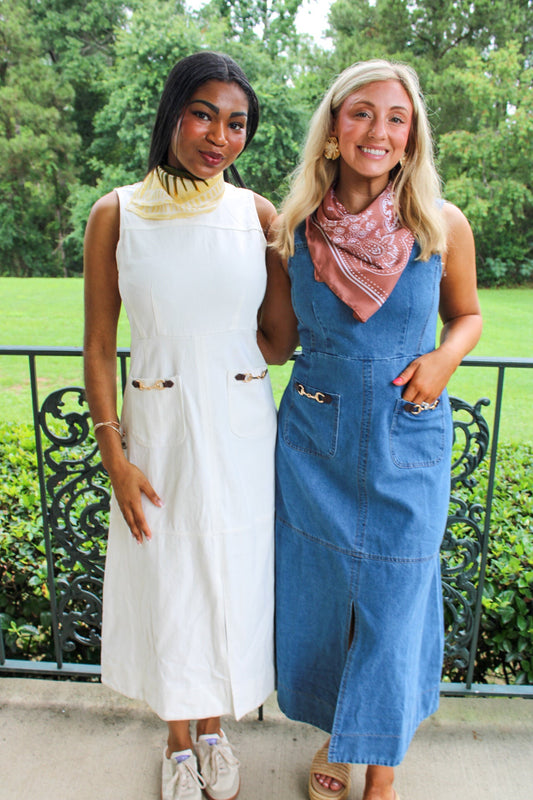 Greer Denim Midi Dress