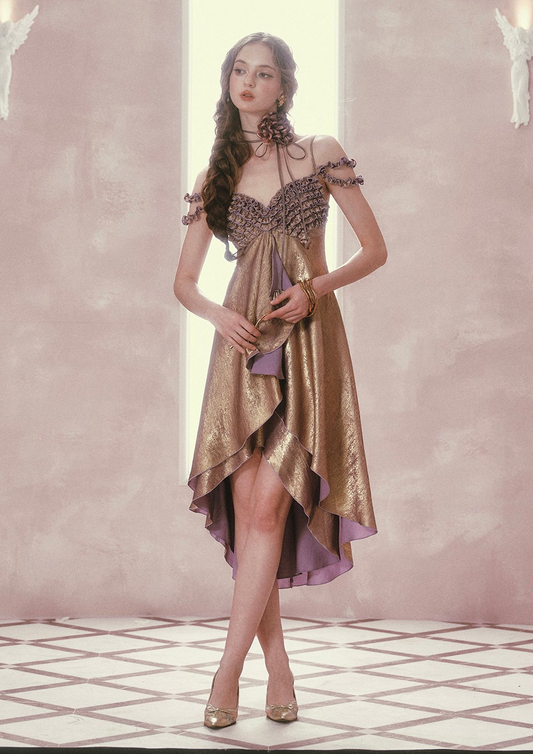 Purple Gold Aria Dress
