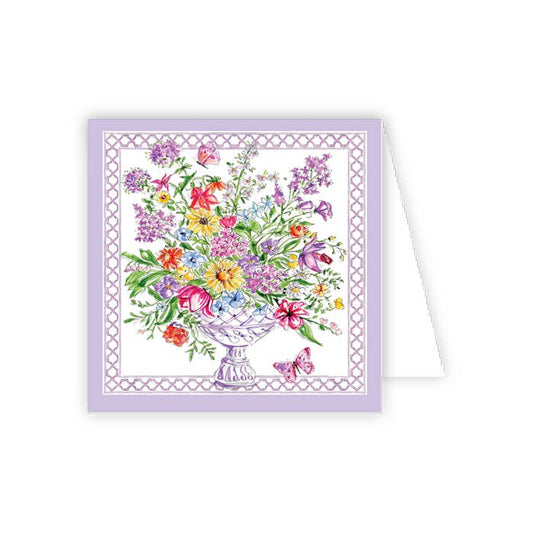 Lavender Floral Arrangement Enclosure Card