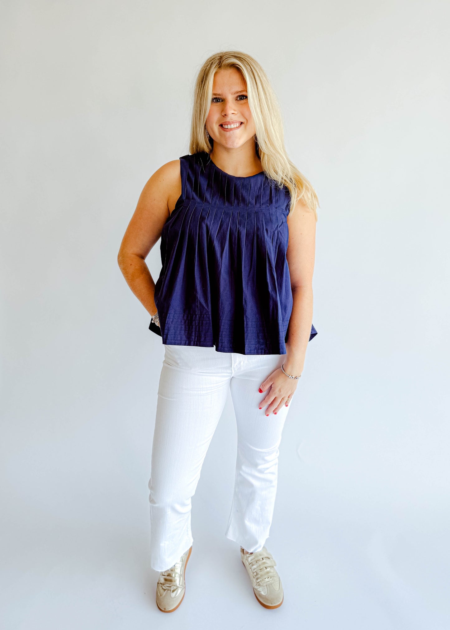 Lucy Pleated Top