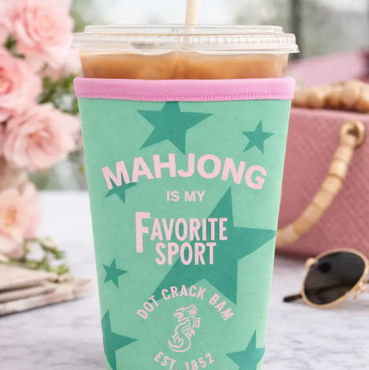Iced Coffee Sleeve - Mahjong Is My Favorite Sport