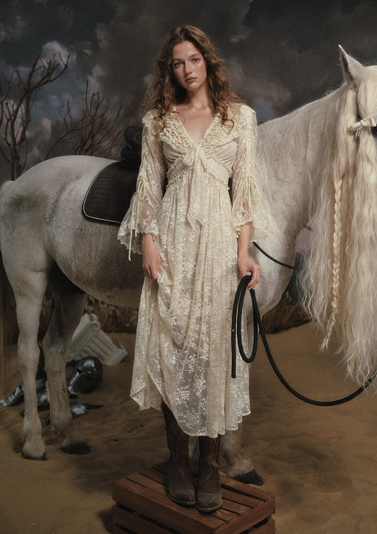 White Horse Princess Dress