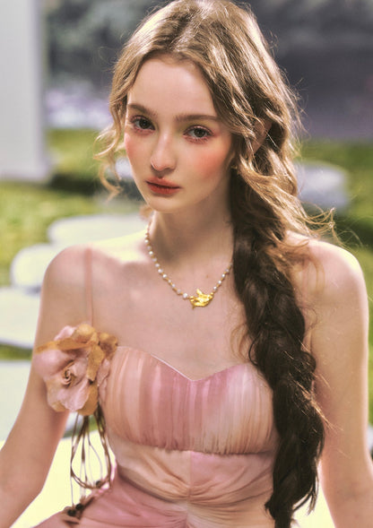 Pink Clouds of Sakura Dress