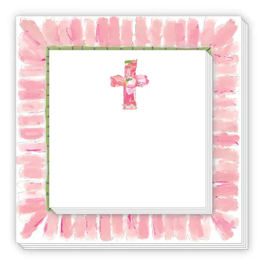 Lauren Dunn Pink Cross Notepad Duo