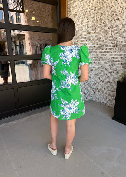 Hadley Floral Eyelet Mini Dress