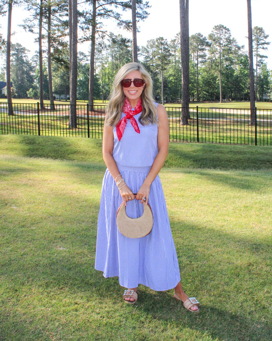 Macy Gingham Sleeveless Top