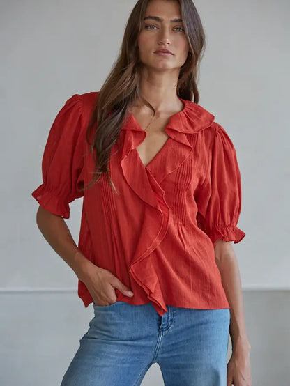 Henry Ruffle Blouse