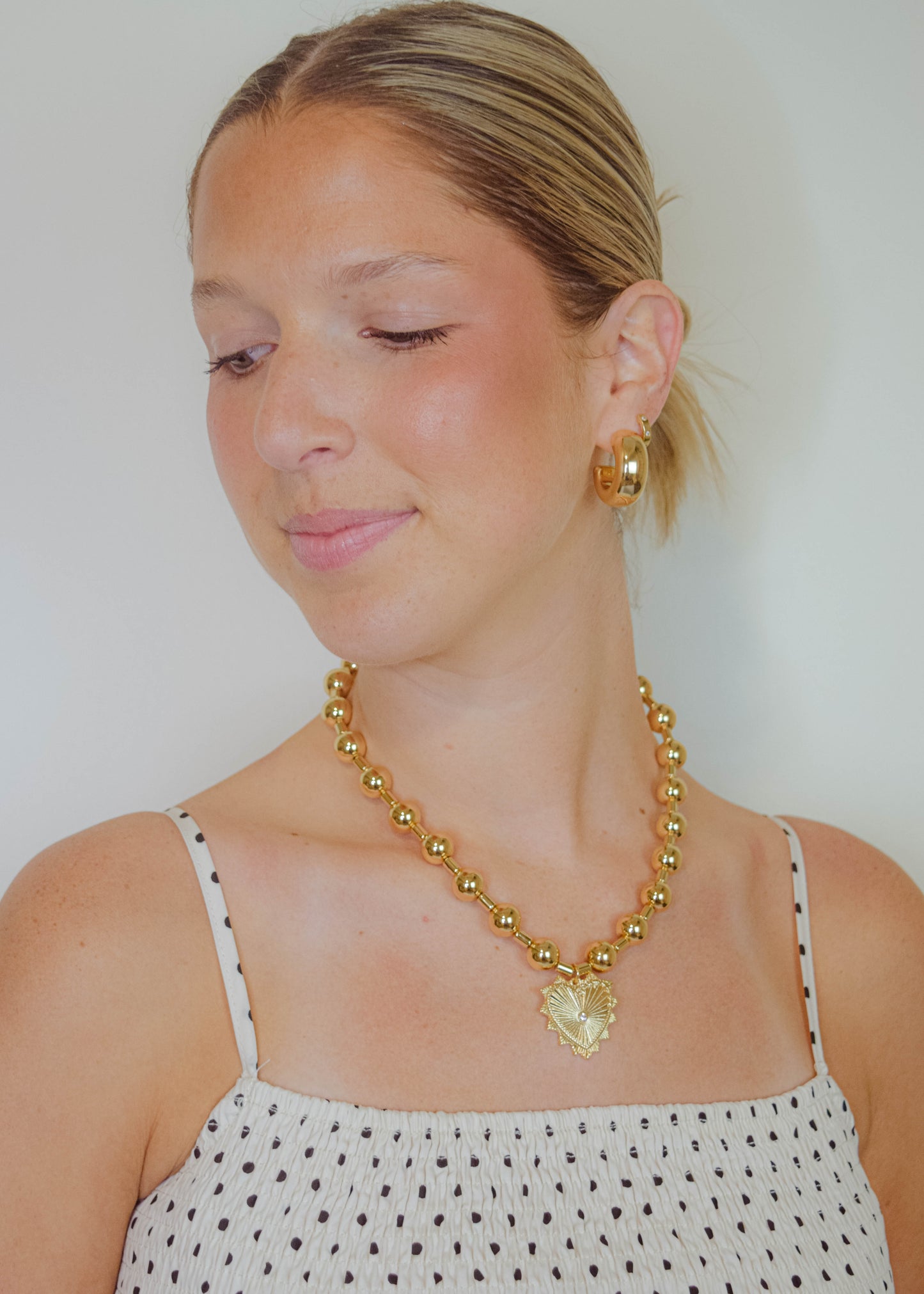 Accented Crystal Heart Necklace