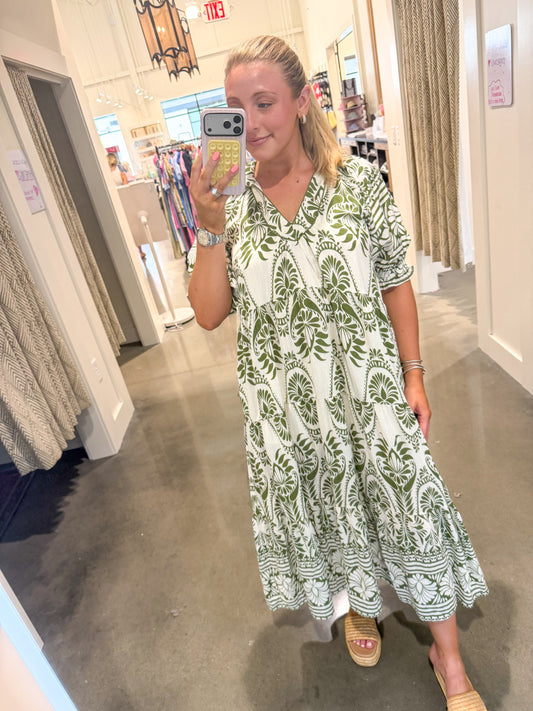 Addie Tiered Midi Dress