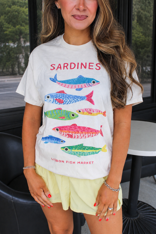 Lisbon Fish Market Oversized Graphic Tee